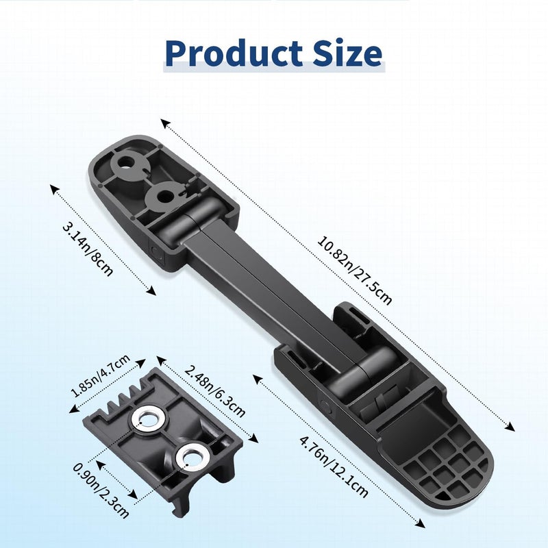 Magicave 2 PCS Premium Heavy Duty Hood Latch Kit, LH/RH, Fits Kenworth T170 T270 T300 T370 T440 T470 T660 / Peterbilt 325 335 337 340 348 384 386 567 569 / Mack CH/Blue Bird, Replace 315-5502 315-5503 - Image 5